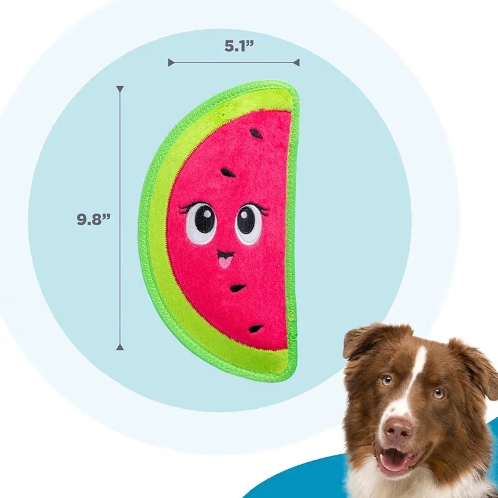 NWT Outward Hound Pink and Green Watermelon Dog Toy